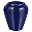 Ver imagem 2 de Vaso de Fibra de Vidro Bali U 71cm Vitrificado Grande Azul Noturno
