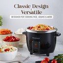 Ver imagem 2 de Elite Gourmet Erc006ss Panela de Arroz Elétrica 6-cup Inox Preto