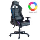 Ver imagem 1 de Cadeira Gamer com Iluminação LED Preta
