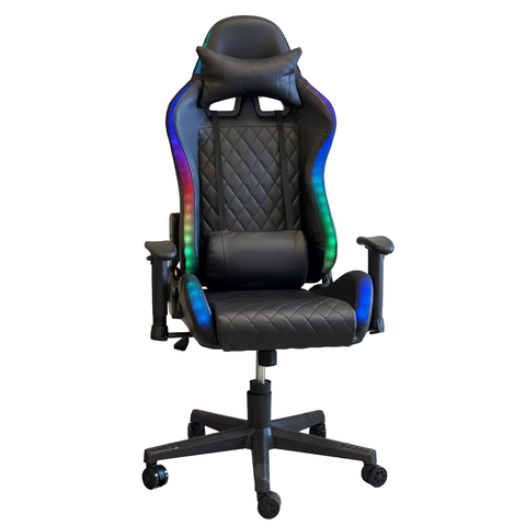 Cadeira Gamer LED RGB Ergonômica Reclinável Apoio Lombar