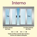 Ver imagem 2 de Vitro de Aluminio 4 Folhas sem Grade Linha Leve:1,00 X 1,50/branco