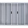 Vitro de Aluminio 4 Folhas sem Grade Linha Leve:1,00 X 1,50/branco - 4