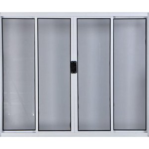 Vitro de Aluminio 4 Folhas sem Grade Linha Leve:1,00 X 1,50/branco