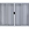 Vitro de Aluminio 4 Folhas sem Grade Linha Leve:1,00 X 1,50/branco - 1