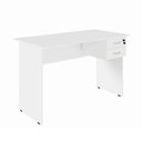 Ver imagem 4 de Escrivaninha com Gaveteiro SUSPENSO120CM X 60cm Home Office Pés Painel F5 Office Cor:Branco