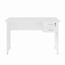 Ver imagem 2 de Escrivaninha com Gaveteiro SUSPENSO120CM X 60cm Home Office Pés Painel F5 Office Cor:Branco