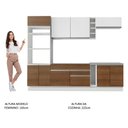 Ver imagem 6 de Armário de Cozinha Completa 290cm Branco/Rustic/Branco Vicenza Madesa 12