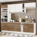 Ver imagem 1 de Armário de Cozinha Completa 290cm Branco/Rustic/Branco Vicenza Madesa 12