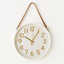 Ver imagem 1 de Relógio de Parede com Alça Decorativa Branco 30cm - Quanhe
