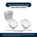 Ver imagem 4 de Assento Sanitário Poliester Ezedra Azul Cobalto para Vaso Ideal Standard