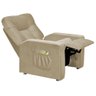 Poltrona de Descanso do Papai Reclinável em Suede Bege Xtz - Larbelle - 4