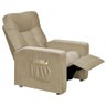 Poltrona de Descanso do Papai Reclinável em Suede Bege Xtz - Larbelle - 3