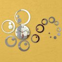 Ver imagem 4 de Relógio de Parede Decorativo Espelhado Bolas Sala Cozinha