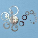 Ver imagem 7 de Relógio de Parede Decorativo Espelhado Bolas Sala Cozinha