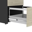 Ver imagem 5 de Arquivo para Pastas Suspensas 4 Gavetas com Chave P25 Pandin Preto/Castanheira Natural