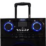 Caixa Som Amplificada Bluetooth 1000W Rms Mp3 Fm USB SD Aux LED Bivolt Aca 1001 Preta + 2 Microfone - 3