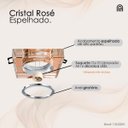 Ver imagem 4 de 5 Spot Cristal Glint Rose Espelhado Embutir MR16 Corredor LUP66