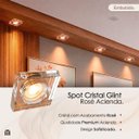 Ver imagem 2 de 5 Spot Cristal Glint Rose Espelhado Embutir MR16 Corredor LUP66