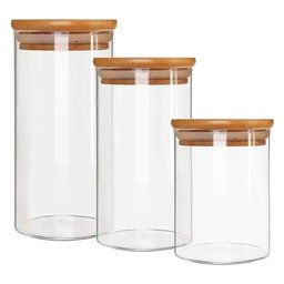 Kit de 3 Potes Herméticos de Vidro 200ml 300ml 400ml - 4