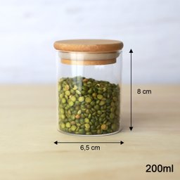 Kit de 3 Potes Herméticos de Vidro 200ml 300ml 400ml - 5