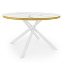 Ver mais imagens de Conjunto Mesa de Jantar Redonda Solaris Branca 120cm com 4 Cadeiras Roma - Nude