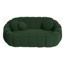 Ver imagem 2 de Namoradeira Concha Decorativa 190cm Sala Suede:verde/liso
