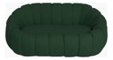 Ver imagem 3 de Namoradeira Concha Decorativa 190cm Sala Suede:verde/liso