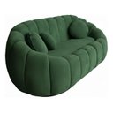 Ver imagem 4 de Namoradeira Concha Decorativa 190cm Sala Suede:verde/liso