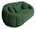 Ver imagem 4 de Namoradeira Concha Decorativa 190cm Sala Suede:verde/liso
