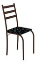Ver imagem 2 de Kit 6 Cadeiras Maraba Corino Preto Lirio Tubo Marrom Cafe