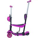 Ver imagem 2 de Patinete Infantil 3 Rodas 3x1 Scooter Cadeirinha Assento Empurrador Triciclo Importway Bw-048rs