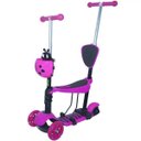 Ver imagem 1 de Patinete Infantil 3 Rodas 3x1 Scooter Cadeirinha Assento Empurrador Triciclo Importway Bw-048rs