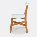 Ver imagem 4 de Cadeira de Madeira Paris Cor Castanho e Branco