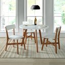 Ver imagem 3 de Cadeira de Madeira Paris Cor Castanho e Branco