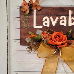Placa Lavabo Laranja 35x32 - 4