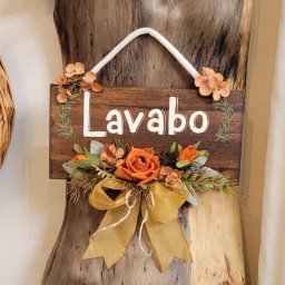 Placa Lavabo Laranja 35x32 - 4