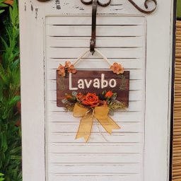 Placa Lavabo Laranja 35x32 - 2