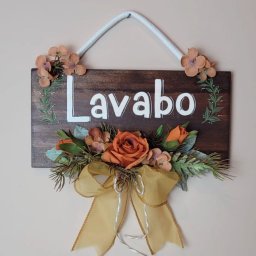 Placa Lavabo Laranja 35x32 - 3