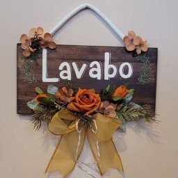 Placa Lavabo Laranja 35x32 - 2