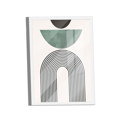 Quadro Decorativo Linhas Formas Minimalista