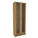 Ver mais imagens de Cristaleira 63cm com 2 Portas/5 Pratelerias em Vidro Cr6002 Tecno Mobili Natural