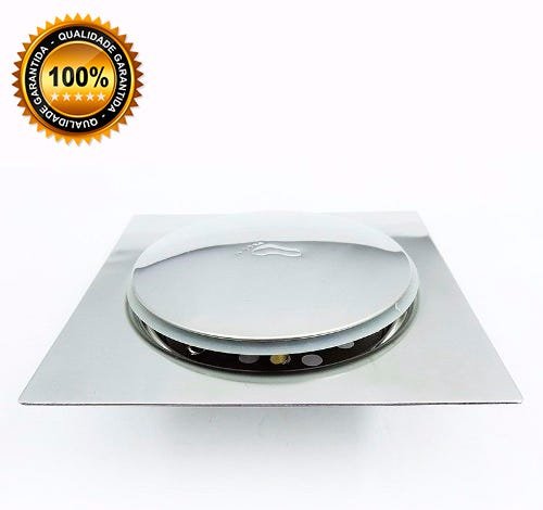 kit 3 Ralos Click Inteligente inox clic 10x10 cm - 3