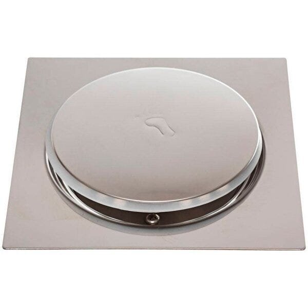 kit 4 Ralos Click Inteligente em inox Clic 10x10 cm - 3