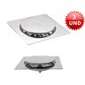 3 Ralos Inteligente Click Para Banheiro 10x10 Cm Inox TOP - 1