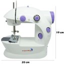Ver imagem 2 de Mini Máquina de Costura Elétrica Portátil 2 Velocidades Pedal Luz Acessórios Bivolt IWMC-507