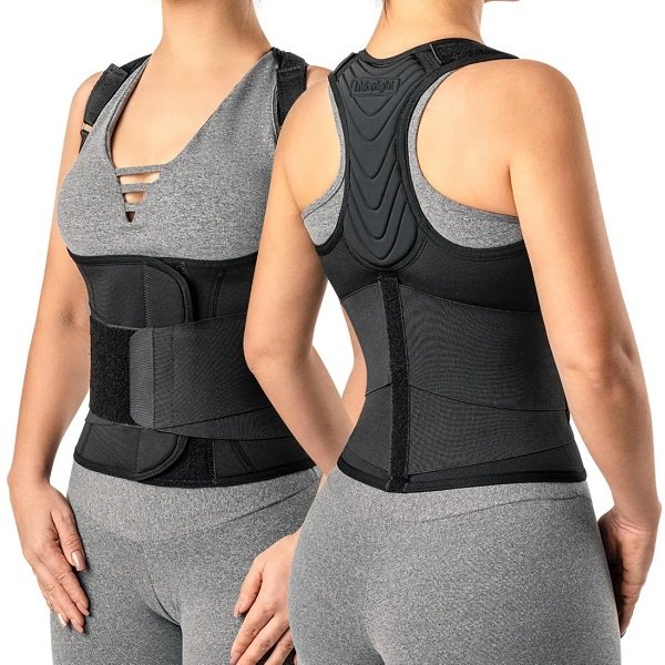 Corretor Postural com Cinta Modeladora Hidrolight OR1451 - Preto - P