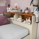 Ver imagem 3 de Quarto Infantil 3 Peças Crescer CB1491 com Cama Cômoda e Aéreo Argila-Jequetiba Kappesberg