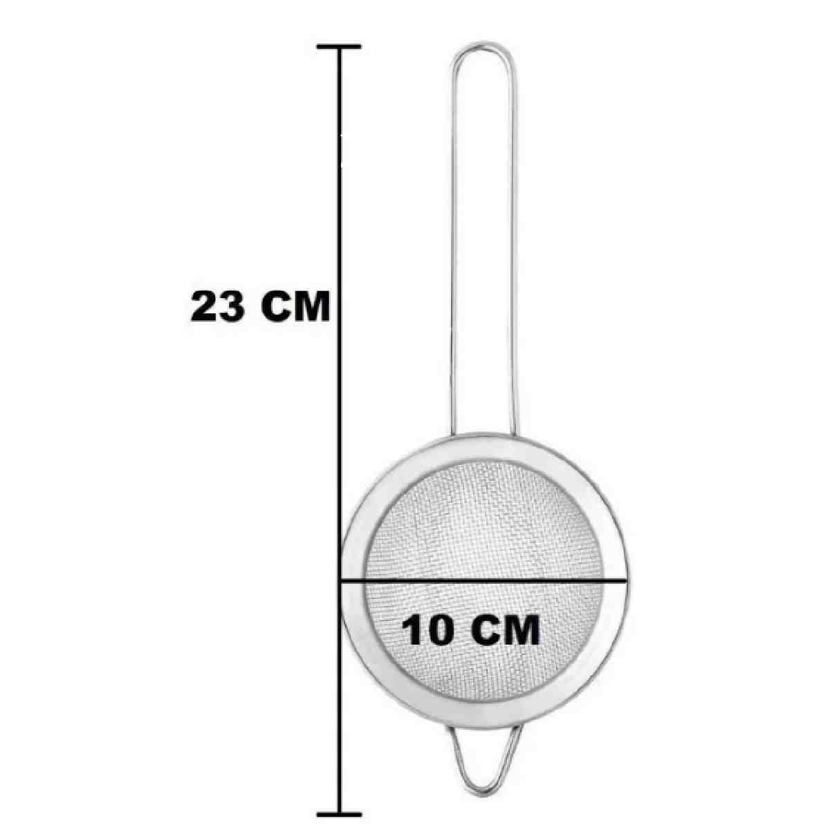 Peneira em Aço Inox Profissional para Cozinha Pequena 10cm - 3