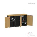 Ver imagem 6 de Armário para Escritório com 3 Portas PE40 Marrom/Samba/Preto