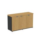 Ver imagem 2 de Armário para Escritório com 3 Portas PE40 Marrom/Samba/Preto